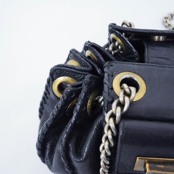 Temperley Leather Bucket Purse Chain Accordion - Picture 6 of 7